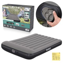 Materac dmuchany 203x137x30 cm z wbudowaną pompką elektryczną Bestway 671BR